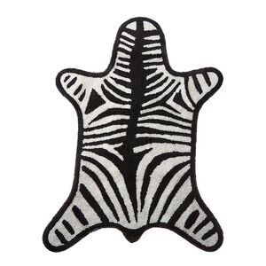 Jonathan Adler Reversible Zebra Bathmat, Black
